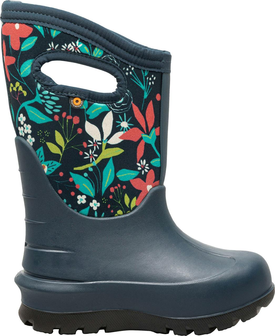 Neo Classic Waterproof Insulated Boots Cartoon Flower