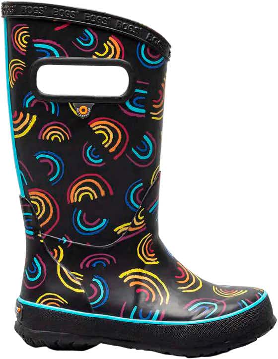 Rain Boots Wild Rainbows/Black Multi