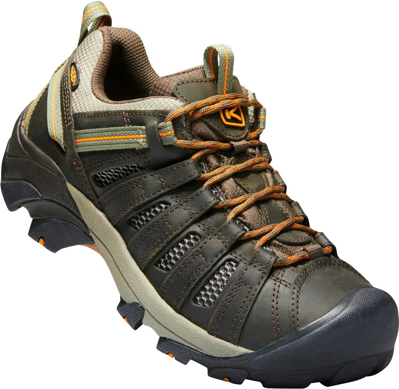 Chaussures de randonnée légère Voyageur Olive noire/Or inca