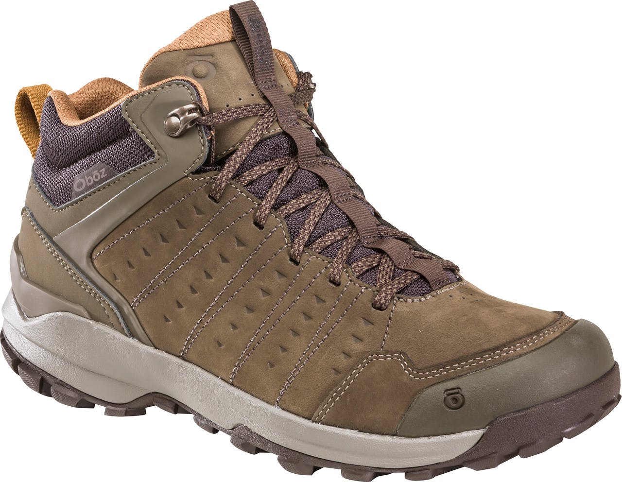 Sypes Mid Leather B-Dry Hiking Shoes Cedar Brown