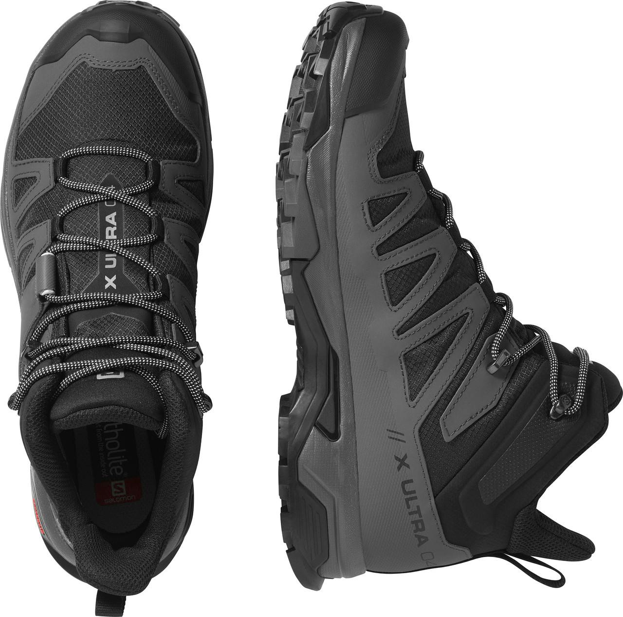 X Ultra Mid 4 Gore-Tex Light Trail Shoes Black/Magnet/Pearl Blue