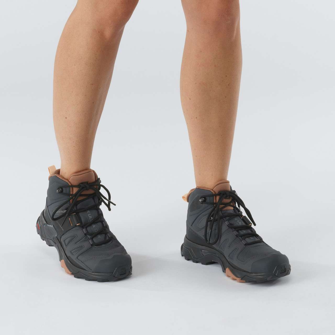 Chaussures de courte randonnée X Ultra Mid 4 X GTX Ébène/moka/amande