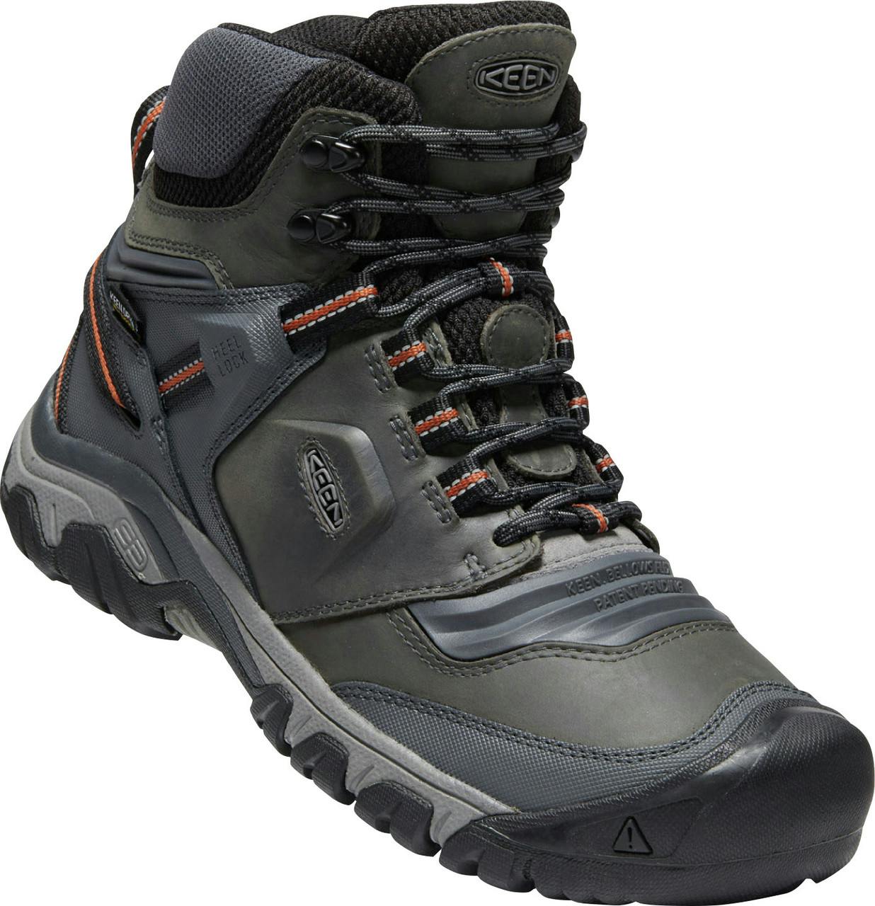 Ridge Flex Mid Waterproof Light Trail Shoes Steel Grey/Fossil Orange