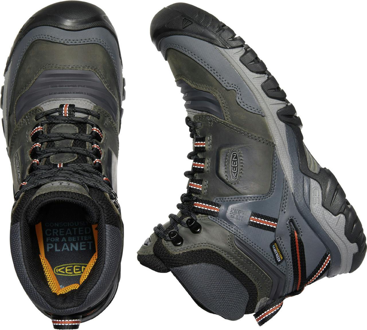 Ridge Flex Mid Waterproof Light Trail Shoes Steel Grey/Fossil Orange