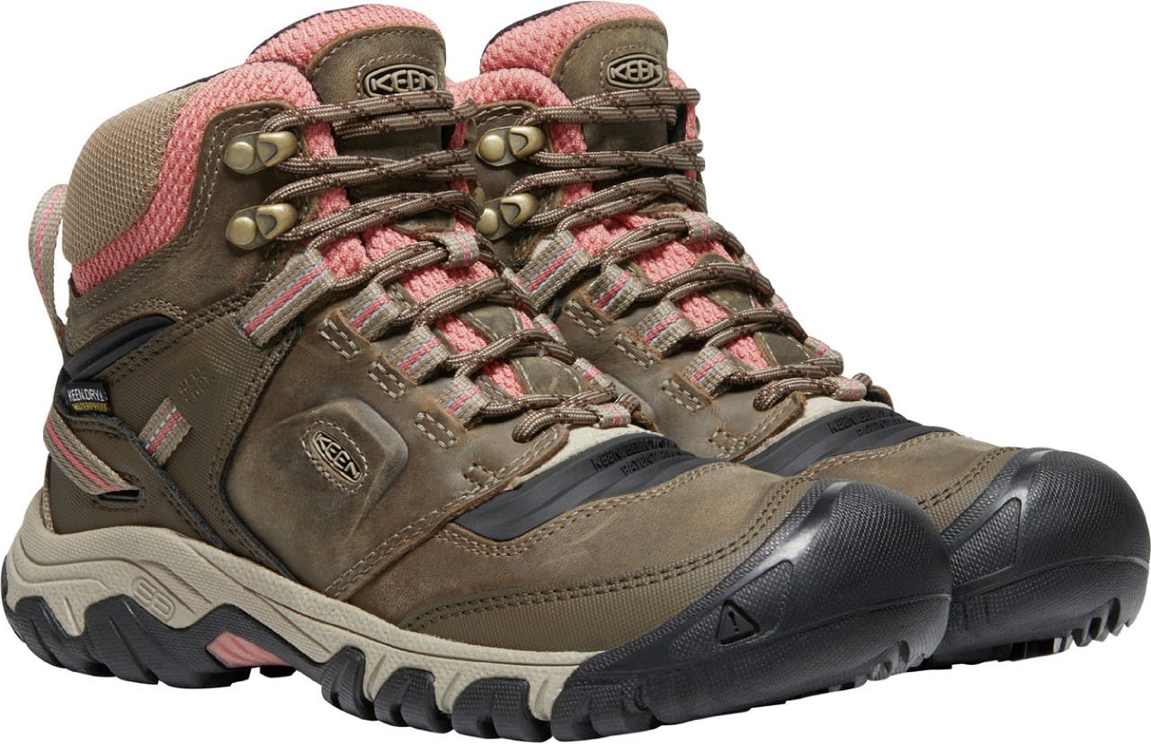 Ridge Flex Mid Waterproof Light Trail Shoes Timberwolf/Brick Dust