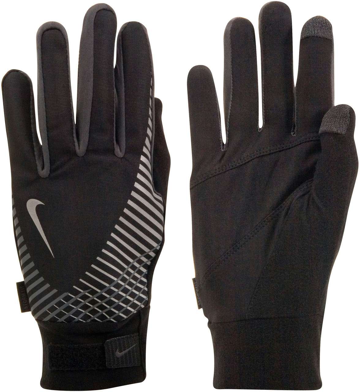 Elite Storm Fit Tech Run Gloves Black/Anthracite