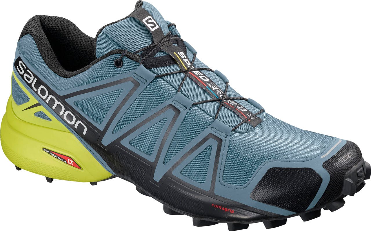Chaussures de course sur sentier Speedcross 4 Vitriol bleu/Noir/Souffre