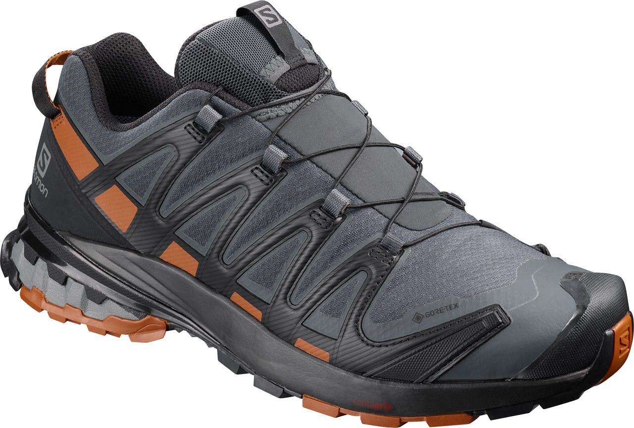 XA Pro 3D v8 Gore-Tex Trail Running Shoes Ebony/Caramel Cafe/Black