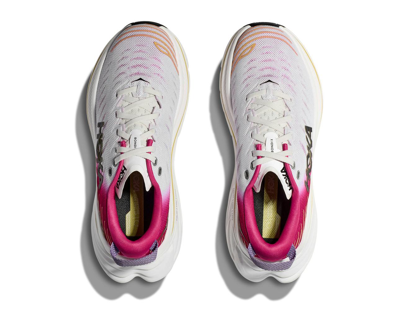 Bondi X Road Running Shoes Blanc de Blanc/Pink Yarro
