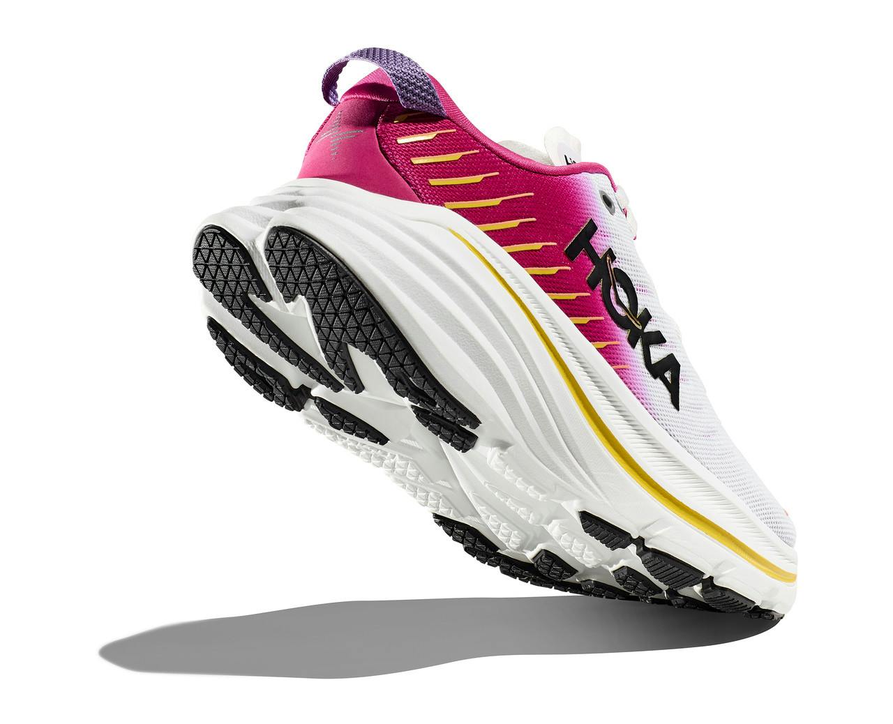 Bondi X Road Running Shoes Blanc de Blanc/Pink Yarro