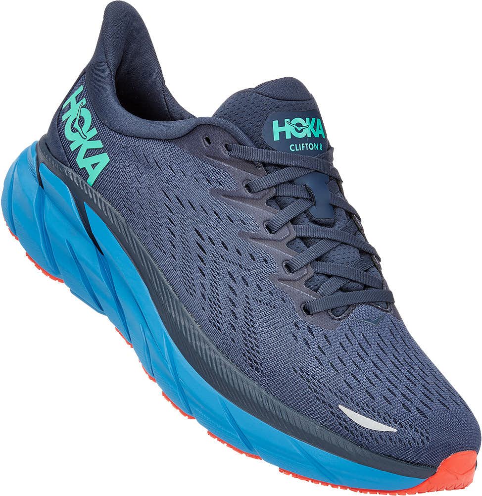 Clifton 8 Road Running Shoes Outer Space/Vallarta Blue