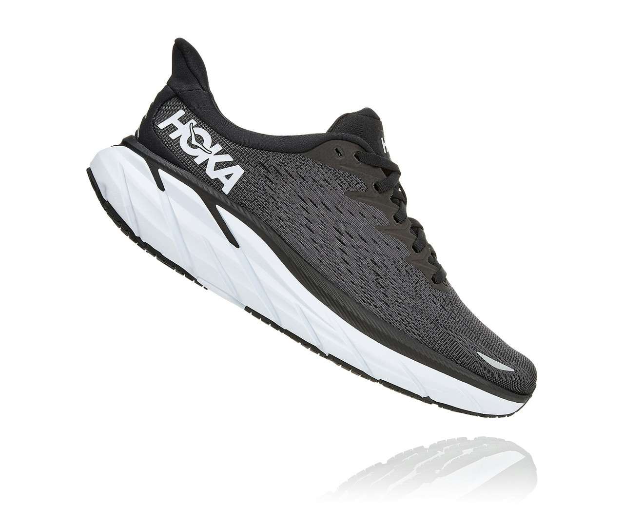 Clifton 8 Road Running Shoes Black/White