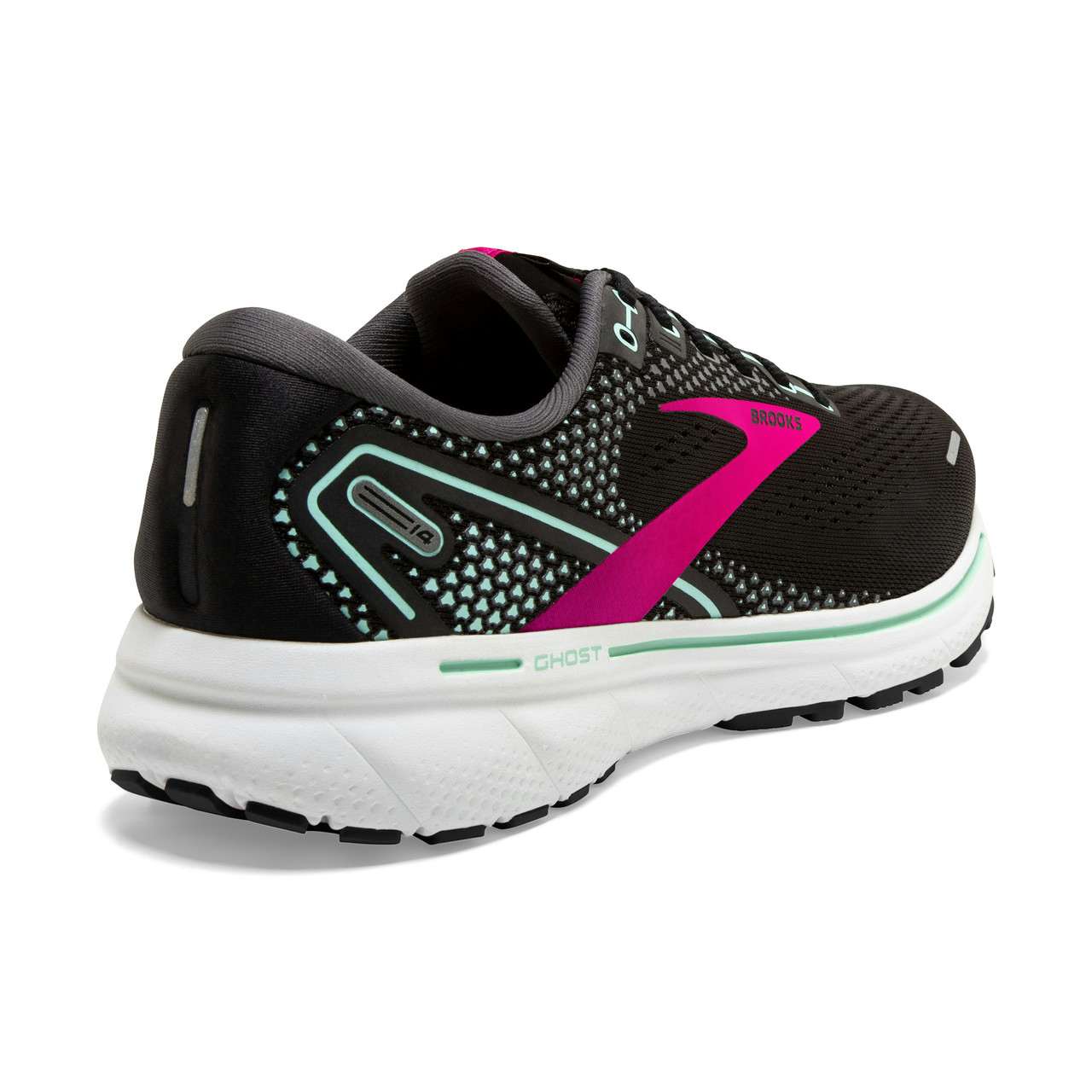 Ghost 14 Road Running Shoes Black/Pink/Yucca