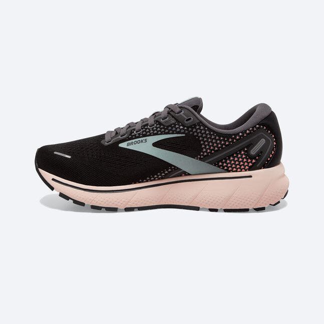 Ghost 14 Road Running Shoes Black/Pearl/Peach