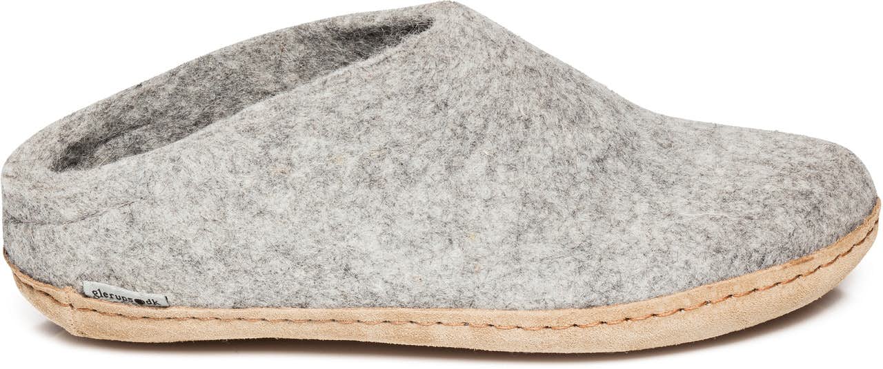 The Slipper (Leather Sole) Grey