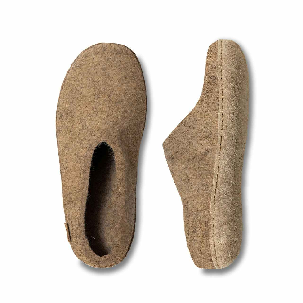 The Slipper (Leather Sole) Sand
