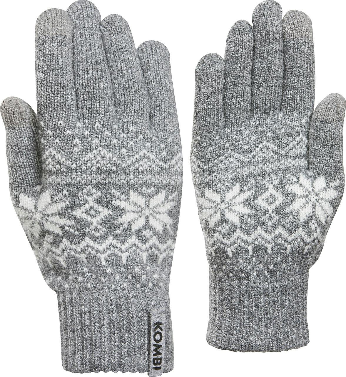 Scandinave Power Point Gloves Heather Grey
