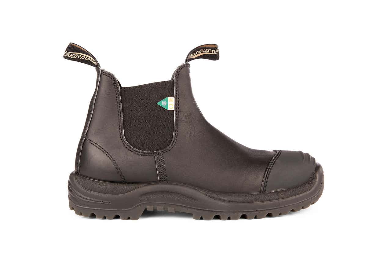CSA Green Patch 168 Steel Toe Safety Boots wi Black