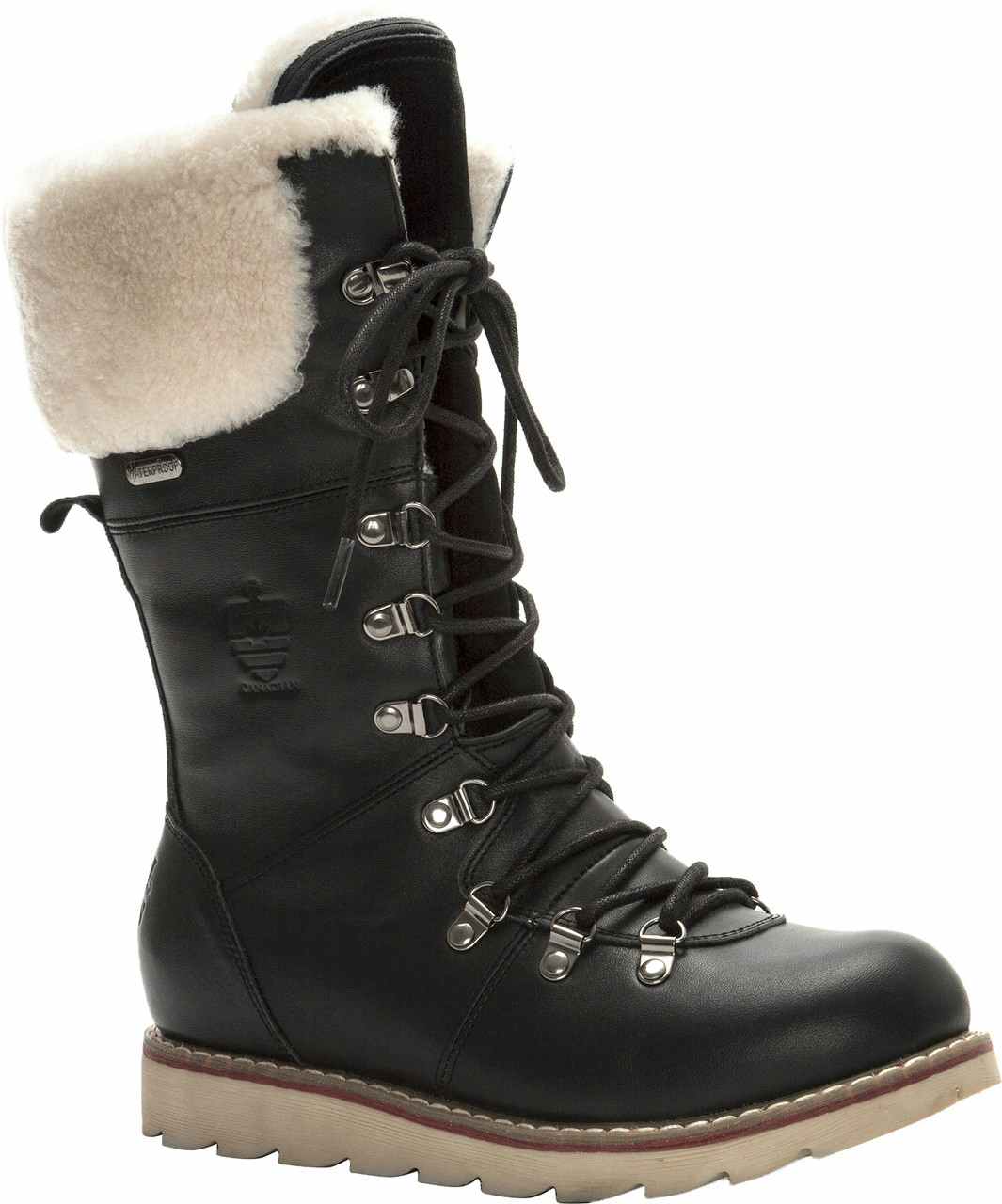 Louise Sherpa Lined Tall Waterproof Boots Black