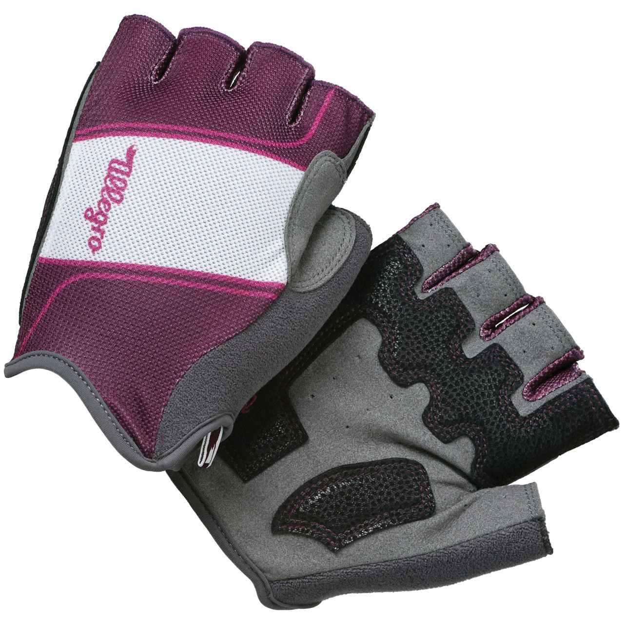 Allegro Cycling Gloves Acai Berry/Passion Pink
