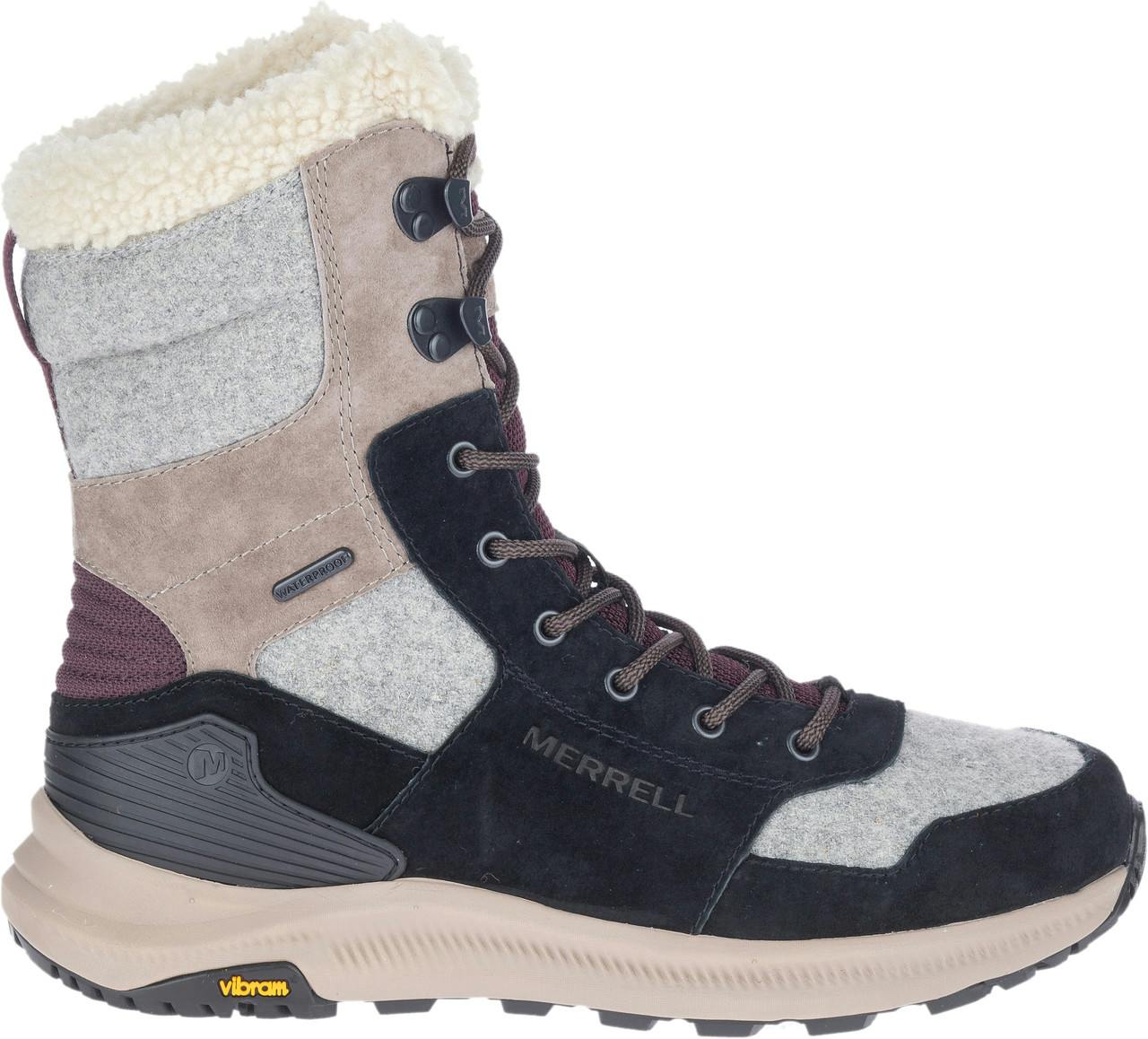 Ontario Tall Polar Waterproof Winter Boots Black/Falcon
