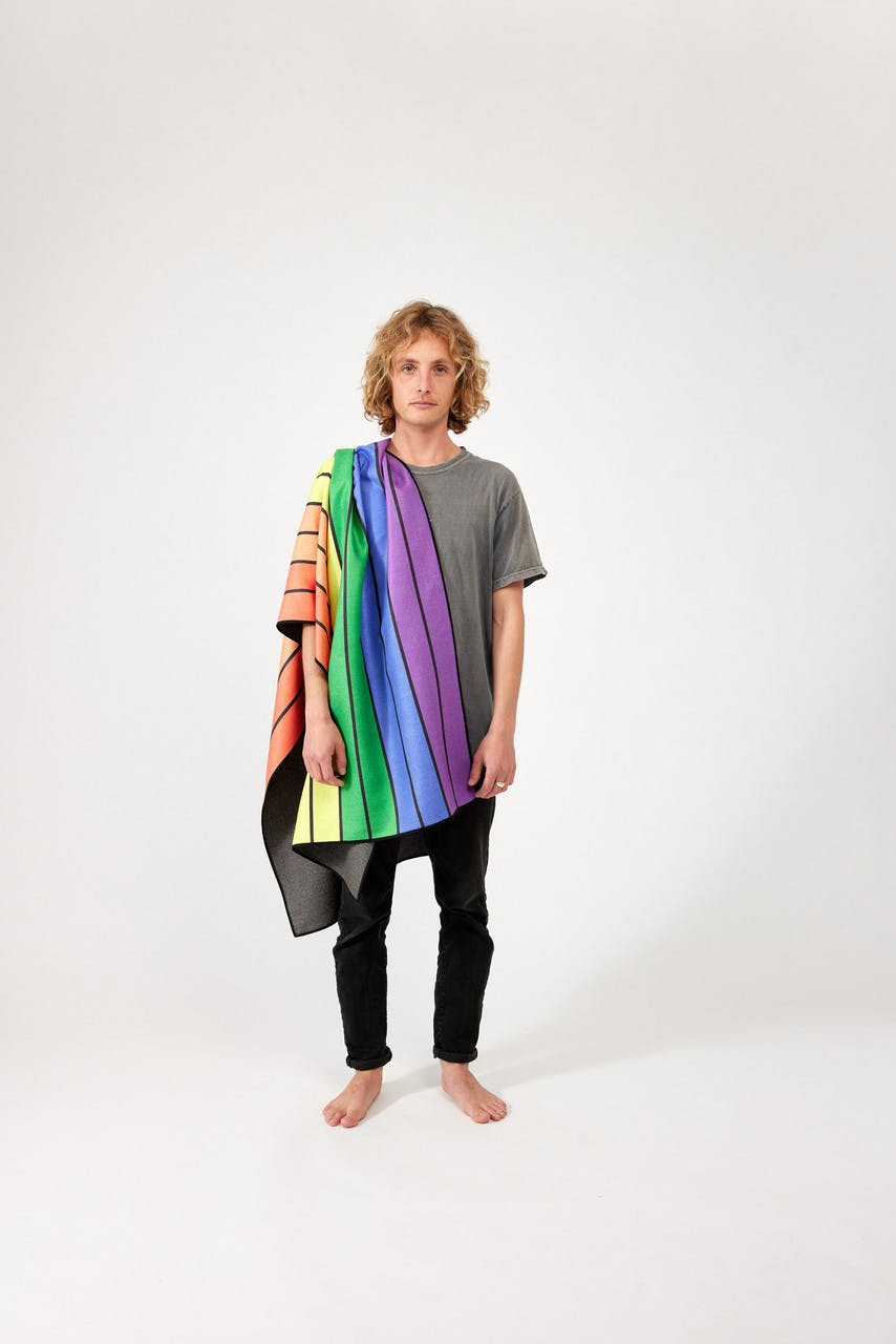 Single Full Size Towel Rainbow
