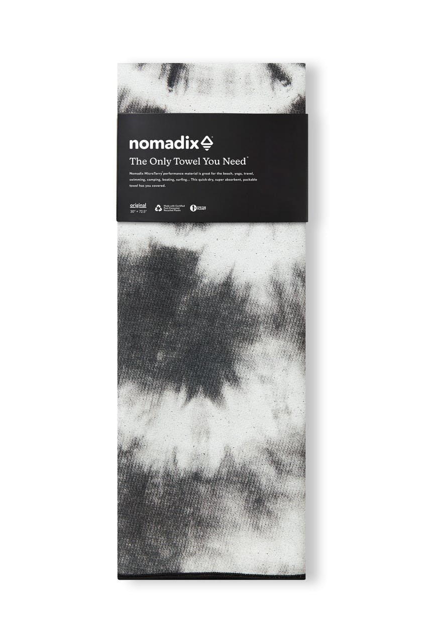 Single Full Size Towel Tie Dye Black/White