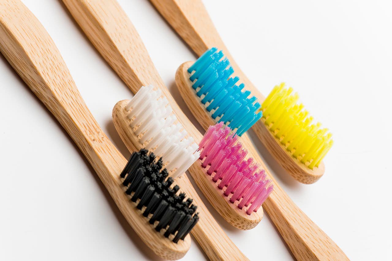 Brosse à dents à poils souples en bambou - Adultes