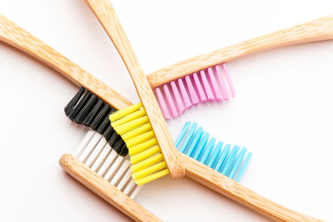 Brosse à dents à poils souples en bambou - Adultes