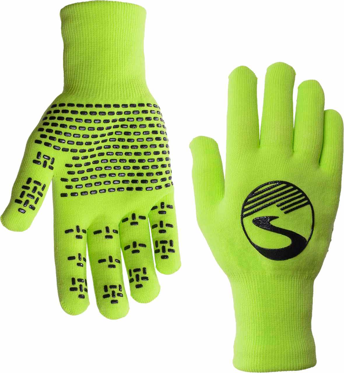 Crosspoint Waterproof Knit Gloves Neon Green