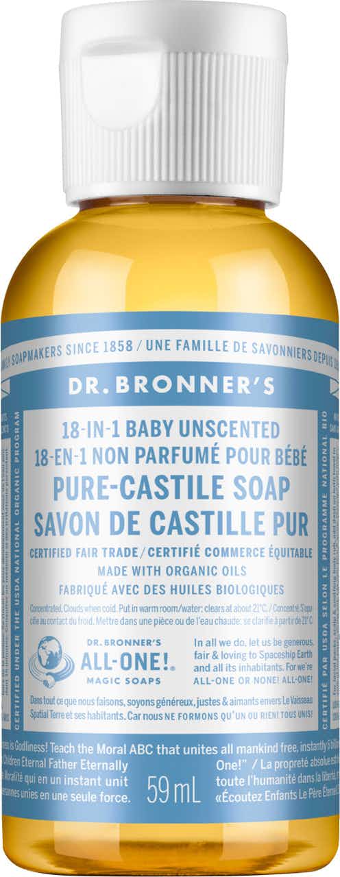 Pure-Castile Baby Unscented Liquid Soap 59ml NO_COLOUR