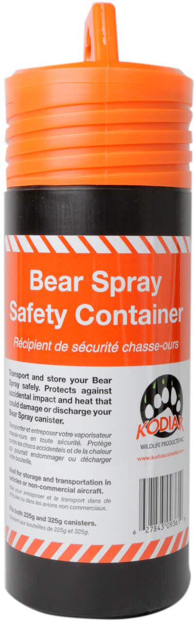 Bear Spray Safety Travel Container Bright Orange