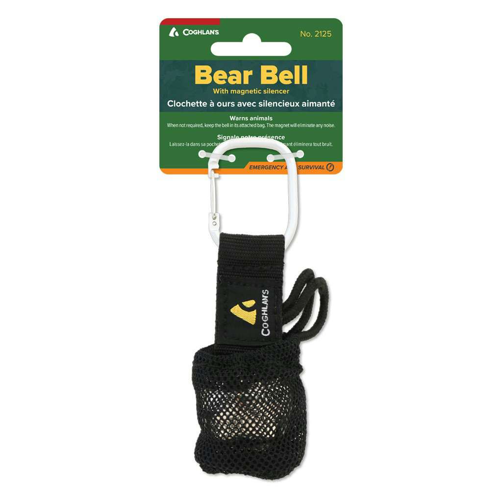 Bear Bell with Carabiner Silver