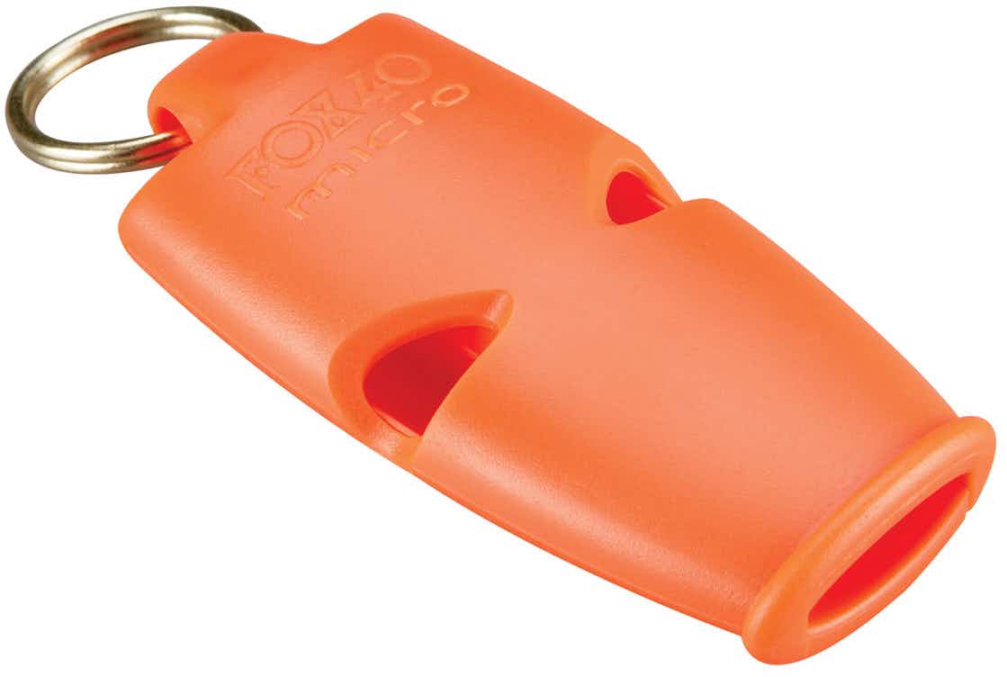 Micro Whistle with Breakaway Lanyard Orange+
