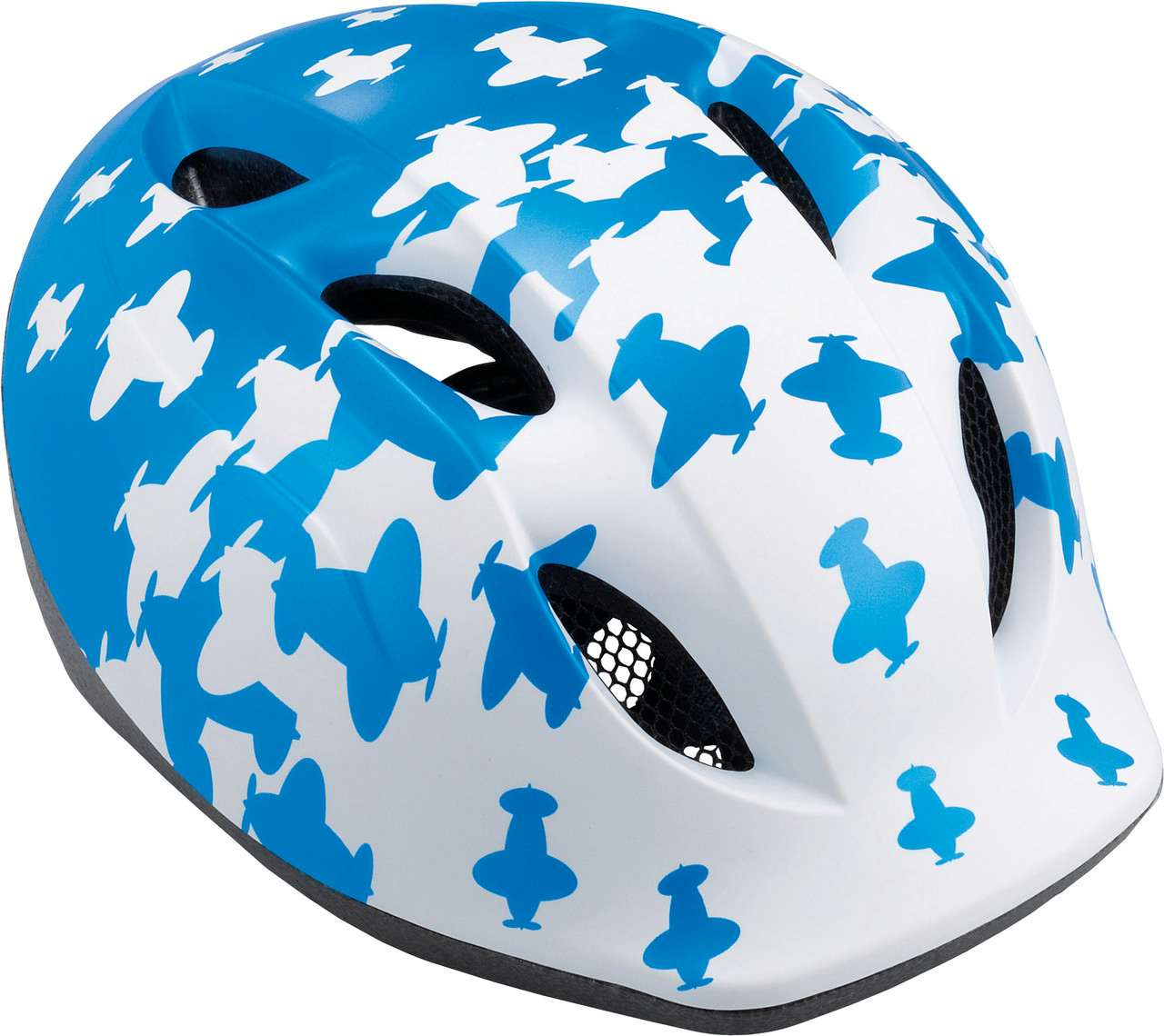 Super Buddy Helmet White/Blue Airplanes