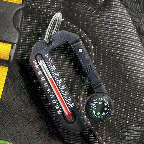 HikeHitch 2 Compass/ Thermometer Carabiner
 NO_COLOUR