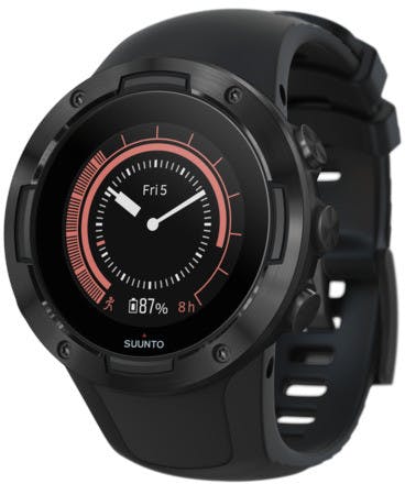 5 Compact GPS Sports Watch All Black