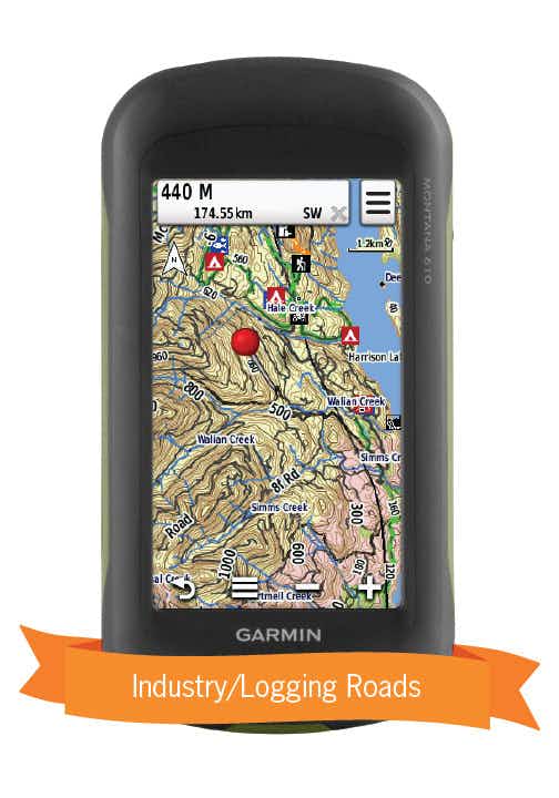 Cartes GPS sur microSD - Colombie-Britannique NO_COLOUR