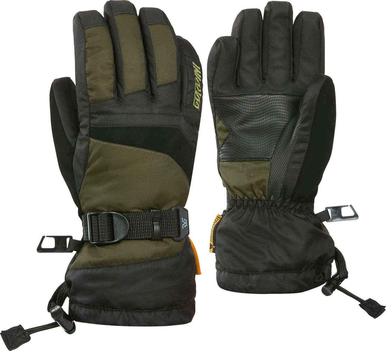 Tiptop Junior Gloves Dark Olive Black