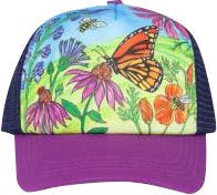 Artist Series Trucker Cap Butterfly And Bees