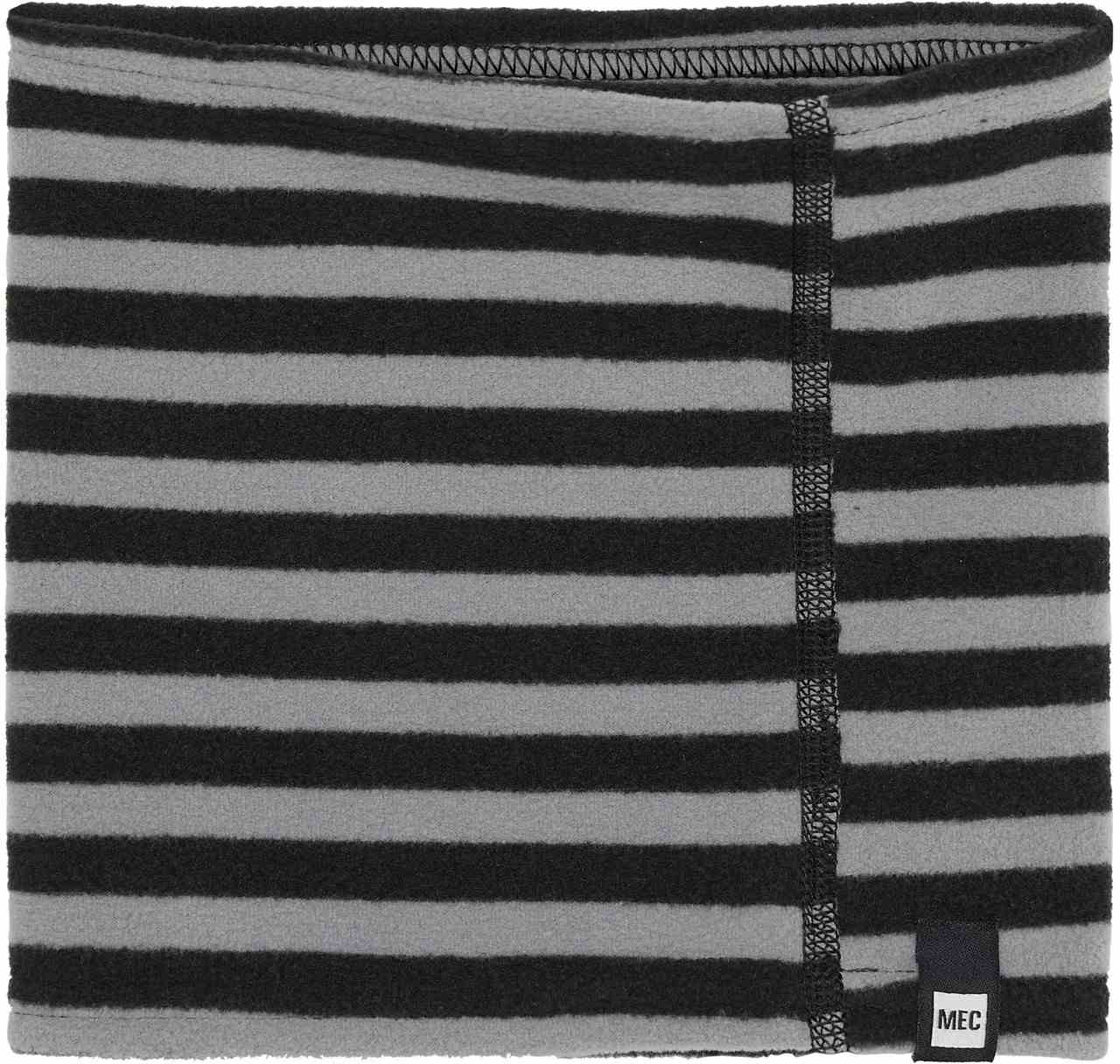 Neck Gaiter Black Wide Stripe Print