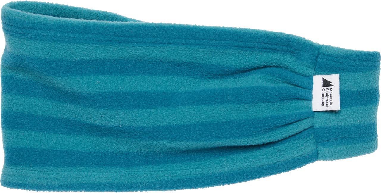 Cozy Ear Warmer Headband Blue Suede Stripe