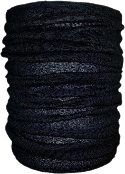Foulard tubulaire en laine mérinos Noir