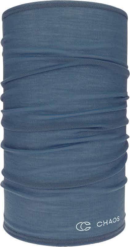 Foulard tubulaire en laine mérinos Bleu rétro