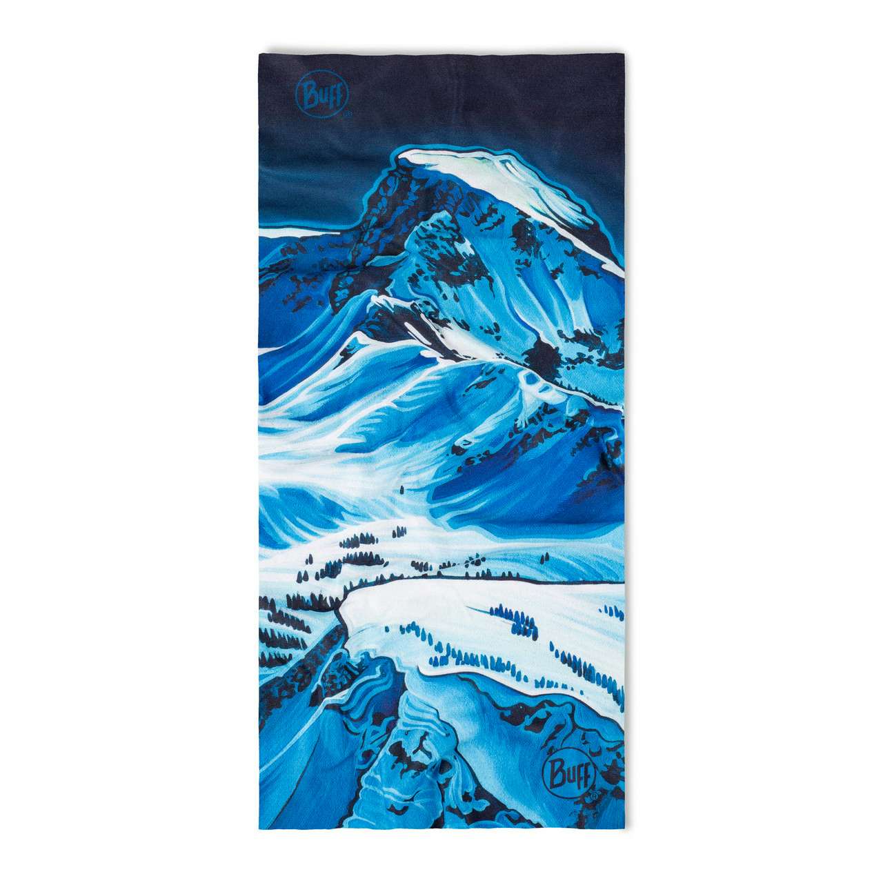 Foulard multifonctionnel original Bleu glacier