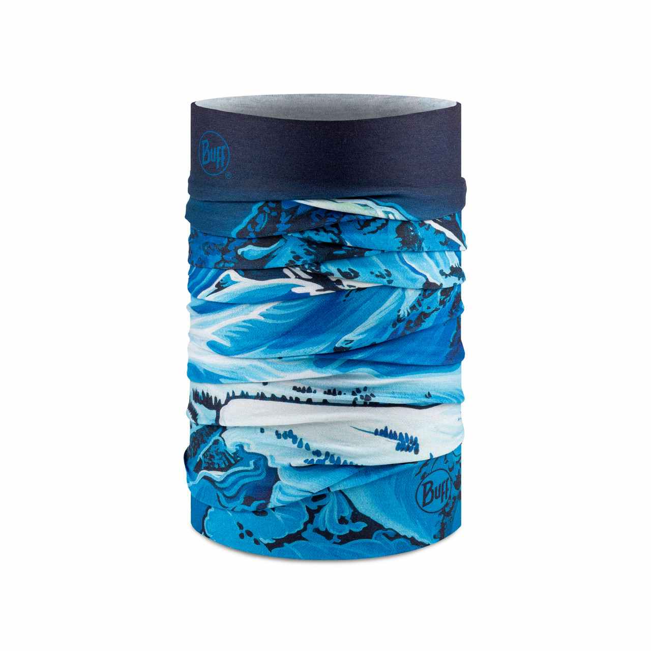 Foulard multifonctionnel original Bleu glacier