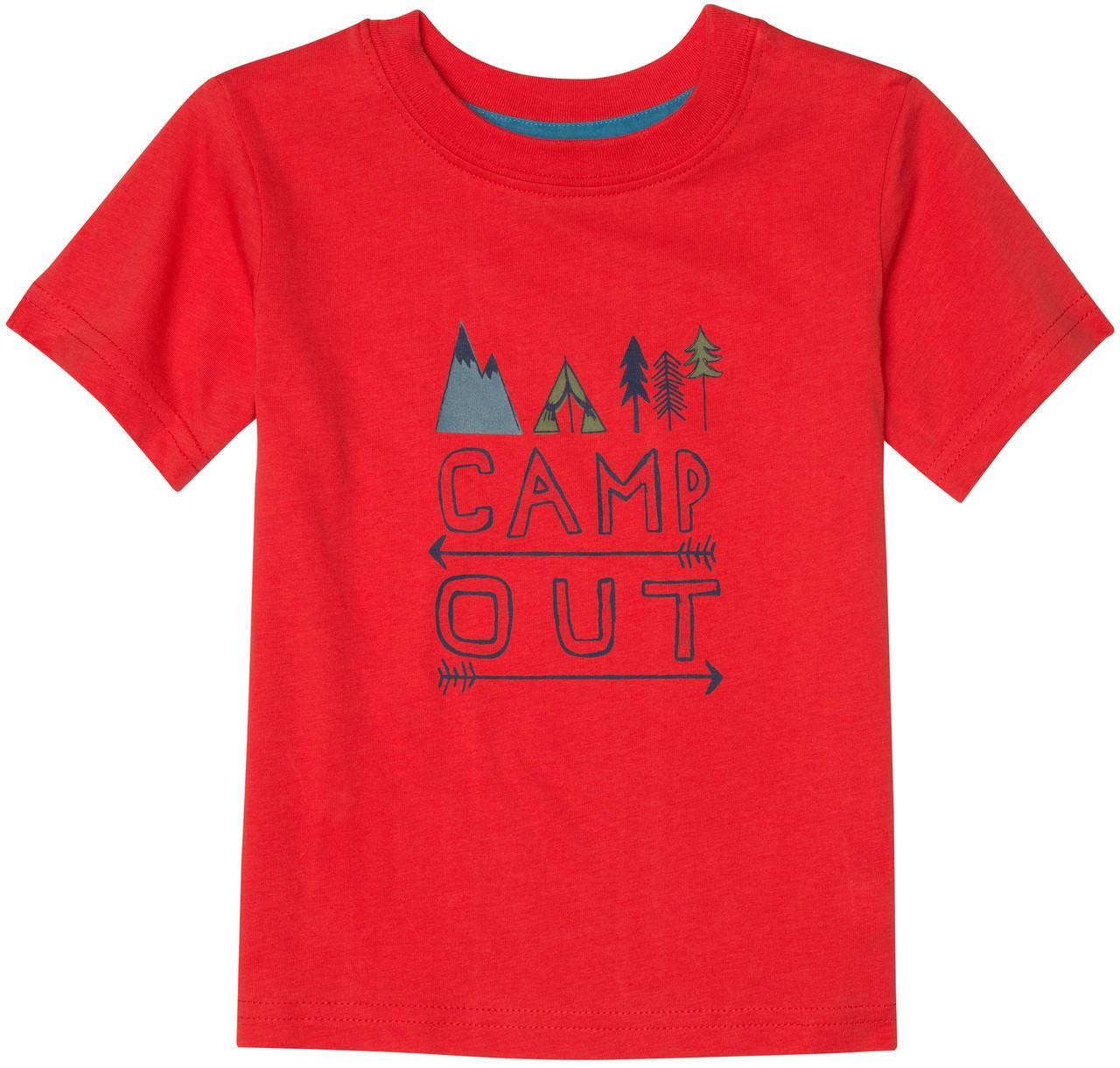 Jaden Short Sleeve T-Shirt Victory Red Camp Out Grap