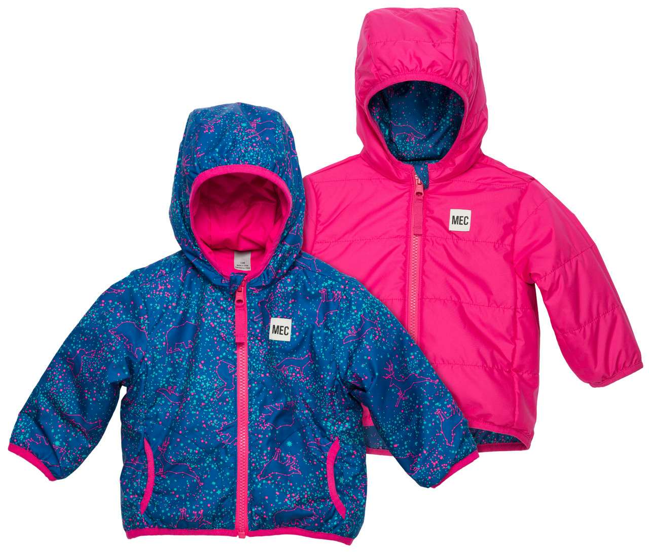 Cocoon Reversible Jacket Indigo-Mega Pink Arctic C