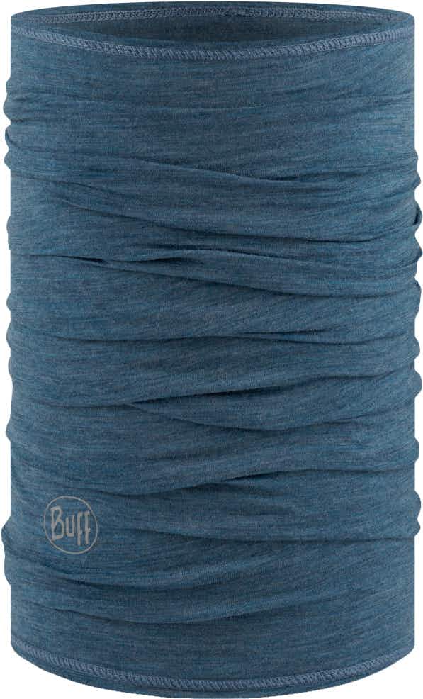 Lightweight Merino Wool Multifunctional Headwear Solid Dusty Blue