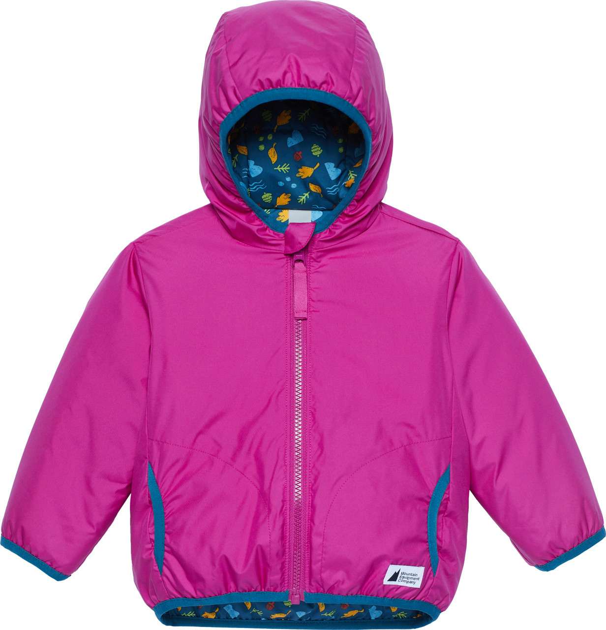 Bundle Up Reversible Jacket Passion Pink/Blue Suede